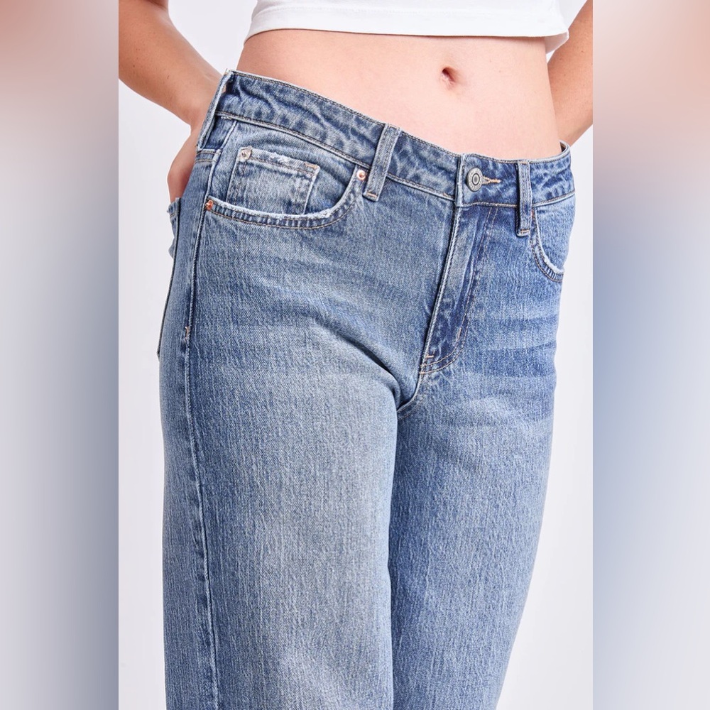 WOMEN'S BELLA HIGH RISE WIDE LEG JEANS - Picture 6 of 6